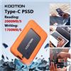 KOOTION X1Max Disco rigido SSD esterno da 2 TB HD Externo USB 3.2 GEN 2 SSD portatile 512 GB 1 TB Mini PSSD per laptop Desktop PS4 PS5 - 512GB
