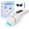 Totmizby Epilatore IPL 999000 Flash Depilazione laser Fotoepilazione permanente indolore per uomo Donna Trimmer Depilador elettrico - WHITE