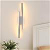 DELIPOP Lampada da parete per interni a LED, lampada da parete moderna bianca 16W 1800LM per camera da letto, soggiorno, sala da pranzo, corridoio bianco caldo 3000K -