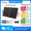 DOKIO Pannello solare pieghevole portatile Dokio 18V 100/160/200/300 W con controller 12V per caricare la batteria adatta per il campo