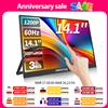 HGFRTEE Monitor portatile da 14,1 pollici Touch Screen 400cd/m2 Laptop Secondo schermo Dispaly Compatibile con HDMI per Switch PS4/5 - B141-SZF06L1-T