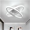 DELIPOP Plafoniera moderna a LED, lampada da soffitto a LED rettangolare 27W 2700LM 6500K luce bianca, plafoniera per camera da letto, soggiorno -