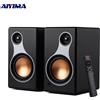 AIYIMA S500 Altoparlante da scaffale classico Bluetooth Wireless 120W Hifi Altoparlanti attivi per computer di casa Gioco Coassiale ottico RCA - with EU Plug