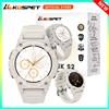 KOSPET TANK S2 GPS Astuto Della Vigilanza Per Le Donne Bussola Altimetro Barometro Chiamata Bluetooth AI Voce AMOLED IP69K Smartwatch Impermeabile - BIANCO