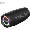ZEALOT Altoparlante Bluetooth ZEALOT-S56 Altoparlante Bluetooth con potenza di uscita da 40 W con prestazioni dei bassi eccellenti Altoparlante da campeggio impermeabile IPX6 - Black