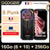 DOOGEE S Punk Smartphone robusto Effetto luce LED Display da 6,58" 16 GB (6+10) 256 GB Altoparlante di grande ampiezza da 34 mm Fotocamera da 50 MP Android 14 - green