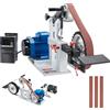 SucceBuy Levigatrice a nastro Lucidatrice a velocità variabile da 72 x 2 pollici Rettificatrice per lucidatura da 1500 W per la lavorazione dei coltelli - 1500W