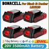 bonacell Per Black & Decker LBXR20 20V Batteria 3500mAh Batteria di ricambio al litio LB20 LBX20 LB2X4020-OPE LST220 Li-Ion Batteria per utensili elettrici - 1Pcs Battery 3.5Ah