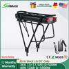 YIMI 18650 Batteria per portapacchi posteriore eBike con portapacchi 36V 13Ah 15Ah 17.5Ah 48V 12Ah Batteria per bici elettrica per motore Bafang 250W-1000W - 36V 13Ah NO Rack