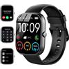 Kuizil Smartwatch da 1,91" (rispondi/fare chiamate), fitness tracker impermeabile IP68, oltre 110 modalità sportive, monitoraggio della frequenza cardiaca e del sonno. - Black