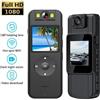 ALLOYSEED 4K HD Mini Camera Wireless WiFi Hotspot registratore delle forze dell'ordine 180 telecamera girevole Len Body IR Night Vision DVR Police Cam - No Screen