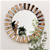 BORWART Specchio decorativo per entusiasmo XL Specchio decorativo da parete rotondo 60/80 cm per ingresso corridoio bagno -