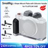 smallrig Piastra di montaggio a forma di L SmallRig X-M5 per FUJIFILM X-M5, con manico in silicone Pulsante di rilascio dell'otturatore Copertura per slitta calda (nastro/nero)