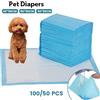 50/100 pezzi pannolini per animali domestici tappetino per pannolini cuscino pulito monouso per addestramento per cuccioli tappetino super assorbente ad asciugatura rapida - C