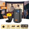 VEVSHAO V30 Proiettore DLP LED portatile 1080P con batteria incorporata Sistema Android Smart Wifi 3D pronto per uso domestico e esterno -