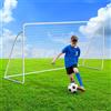 Set porta da calcio 12x6 FT per porta da calcio portatile da cortile, picchetti da terra per bambini, adulti, struttura in metallo resistente alle intemperie, rete da calcio -