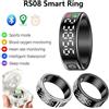 ALLOYSEED Nuovo R08 Smart Ring per uomo donna cardiofrequenzimetro salute 5ATM impermeabile multi modalità sportiva tracker di ossigeno nel sangue per Android IOS
