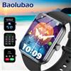 Baolubao nuovo orologio intelligente impermeabile per donna uomo 1.85 ''schermo HD Bluetooth Fitness e monitoraggio della salute Smartwatch per Android IOS - Rosso