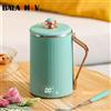 BALASHOV Bollitore elettrico portatile 450ML Tazza lenta personale piccola con controllo della temperatura per bollitore per la conservazione del calore da viaggio all'aperto - Green standard