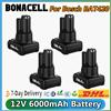 bonacell Per batteria ricaricabile Bosch BAT420 12V 6000mAh BAT412A BAT413A D-70745Gop 2607336013 2607336014 Sostituzione della batteria dello strumento - 1Pcs 6000mAh