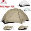 Naturehike Tenda Naturehike Mongar UL 1-2 persone Tenda da ciclismo ultraleggera in nylon 15D antipioggia a doppio strato da campeggio Escursionismo all'aperto Zaino in spalla - Brown 1 Person