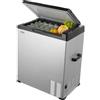 SucceBuy Frigorifero per auto 12 Volt 70 L Singolo -4 ℉ -68 ℉ Gamma regolabile 12/24 V CC e compressore CA 100-240 V per camper da campeggio all'aperto - 70L