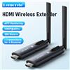 Lemorele 5G 200M Trasmettitore e ricevitore HDMI wireless Riunione Trasmettitore Bluetooth Audio per laptop TV Proiettore Monitor Veio