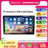 ESSGOO Autoradio 9" 2 DIN, CarPlay wireless, Android Auto, Android 14, Bluetooth, schermo tattile, 4+64G, GPS, navigazione, RDS, WiFi, USB, FM, DAB+, fotocamera, unità principale.