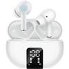Cuffie wireless con cancellazione del rumore, cuffie wireless Bluetooth 5.3 con 4 microfoni HD, stereo HiFi, schermo LED HD, riproduzione 30H, controllo touch, impermeabile IPX7 -