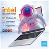 Other Intel Notebook PC Gamer 15.6 "Laptop Ultra sottile Intel Celeron N4000 16GB RAM 1TB 2TB SSD Office Study Computer PC Windows 11 Pro -