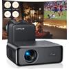 WiMiUS Auto Focus/4K Supporto Proiettore nativo 1080P con WiFi 6 e Bluetooth 5.2 600ANSI Proiettore domestico esterno 6D Keystone - as picture