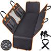 Coprisedile universale impermeabile per animali domestici, coprisedile per auto per cani per sedile posteriore con finestra in rete Ispessimento a doppio strato Anti-sporco - Black
