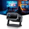 WIMIUS 145 ° Mini proiettore con supporto regolabile con WiFi e Bluetooth Supporto 1080P Proiettore portatile 18000L Messa a fuoco elettrica Auto Keystone - as picture