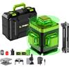 MicroData Set di supporto livello 4D Laser verde a 16 linee, orizzontale e verticale, livello automatico con telecomando, sostituzione -