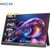 ARZOPA 16.1 ''100% sRGB Monitor portatile FHD1080P IPS Schermo Secondo monitor Schermo esterno per MAC Laptop PC Xbox/PS/Switch,Z1C