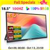 HGFRTEE Monitor portatile da 18,5 pollici 100 Hz con supporto per foro VESA Display esteso per giochi per PC ADS-IPS Supporto per schermo grande Tipo-C HDMI - B185-SZF00L1