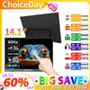 HGFRTEE Monitor portatile da 14,1 pollici Touchscreen a 10 punti 100% sRGB 1200P IPS Secondo schermo esterno per telefono portatile Mac Xbox Switch PS4/5 - B141-SZF06L1-T