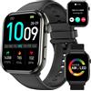 IOWODO R60 Bluetooth Smart Watch 1.96 pollici AMOLED HD Screen Orologi da uomo Fitness Monitoraggio della salute Smartwatch da donna impermeabile - Black