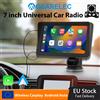 gearelec Autoradio portatile da 7 pollici Wireless CarPlay Android Auto Universal Touch Screen riproduzione Video multimediale con telecamera per retromarcia FM