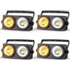 U'King 4PCS 200W COB Par Light 2x100W Blinder Illuminazione 2 Occhi LED 2IN1 COB Freddo Bianco Caldo Illuminazione Party Bar DMX Illuminazione scenica