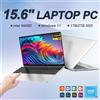 Other Computer portatile da 15.6 "Intel Celeron N4000 Notebook PC sblocco impronte digitali Windows 11 Pro 16GB DDR4 512GB 1TB SSD HD 1080P Laptop - Argento