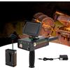 Metal Detector Gold Finder Scanner per metalli sotterraneo con schermo ad alta definizione per oro argento rame AC100‐240V - Black
