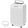 HUMSURE Deumidificatore elettrico 25L/24H, Deumidificatore per ambienti seminterrati con serbatoio dell'acqua da 5,5 litri, timer, scongelamento automatico -