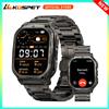KOSPET TANK M3 Robusto Smart Watch Per Gli Uomini 480mAh 60 Giorni Batteria di Grado Militare AMOLED AOD Chiamata Bluetooth IP69K 5ATM Impermeabile - silver n film