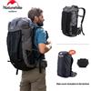 Naturehike zaino da arrampicata 60 + 5L zaino da campeggio borsa da viaggio zaino da alpinismo di grande capacità con copertura antipioggia - 40L Black