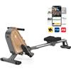 FYSIQ Vogatore domestico Fysiq OR3, magnetico, monitor Bluetooth, 16 livelli di resistenza, capacità 150 kg, spazio verticale - Di Colore Giallo chiaro