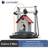 ANYCUBIC Stampante 3D ANYCUBIC Kobra 3 Max, velocità massima 600mm/s, volume di stampa enorme 500*420*420mm, controllo tramite app intelligente.