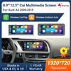Road Top Touch screen display multimediale da 8,9 pollici 12,3 pollici per Audi A4 S4 2009-2015 Airplay Miracast funzione Wireless Carplay Android Auto
