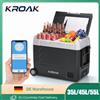 Blitzhome KROAK Frigorifero portatile 35L 45L 55L Doppia zona con ruote e bluetooth 12V/24V 240V Dispositivo di raffreddamento del compressore per auto per viaggi in campeggio - 35LBluetooth Version