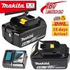 Makita Batteria Makita 18V 6Ah/5Ah/3Ah per Makita BL1840 BL1830B BL1850B BL1850 BL1860 BL1815 Batteria al litio sostitutiva - Makita 5AhX1--10C
